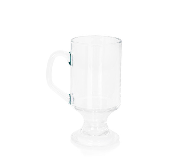 coffee glass mug with handle